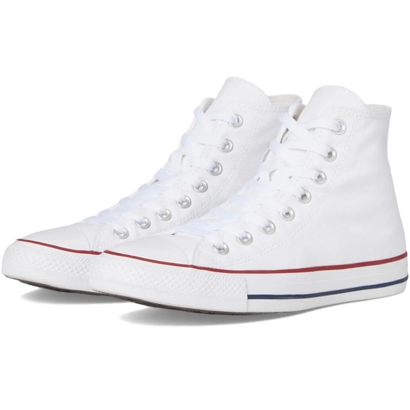 Converse Shoes - Converse Chuck Taylor All Star High Top White Sneakers  Women's 8 Men's 6